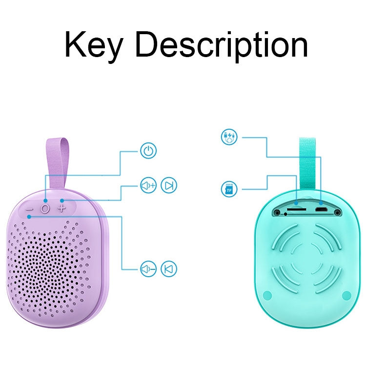 AFK BT-513 TWS Mini Portable RGB Light Bluetooth Speaker 3D Sound Effect Waterproof Bluetooth Audio(Light Blue) - Mini Speaker by AFK | Online Shopping South Africa | PMC TechLife | Buy Now Pay Later Mobicred