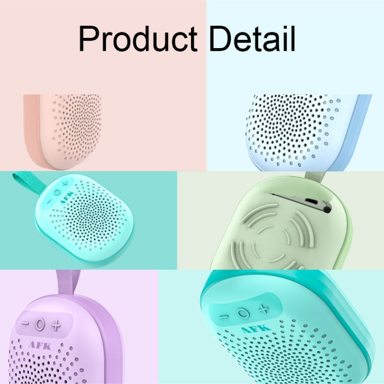 AFK BT-513 TWS Mini Portable RGB Light Bluetooth Speaker 3D Sound Effect Waterproof Bluetooth Audio(Green) - Mini Speaker by AFK | Online Shopping South Africa | PMC TechLife