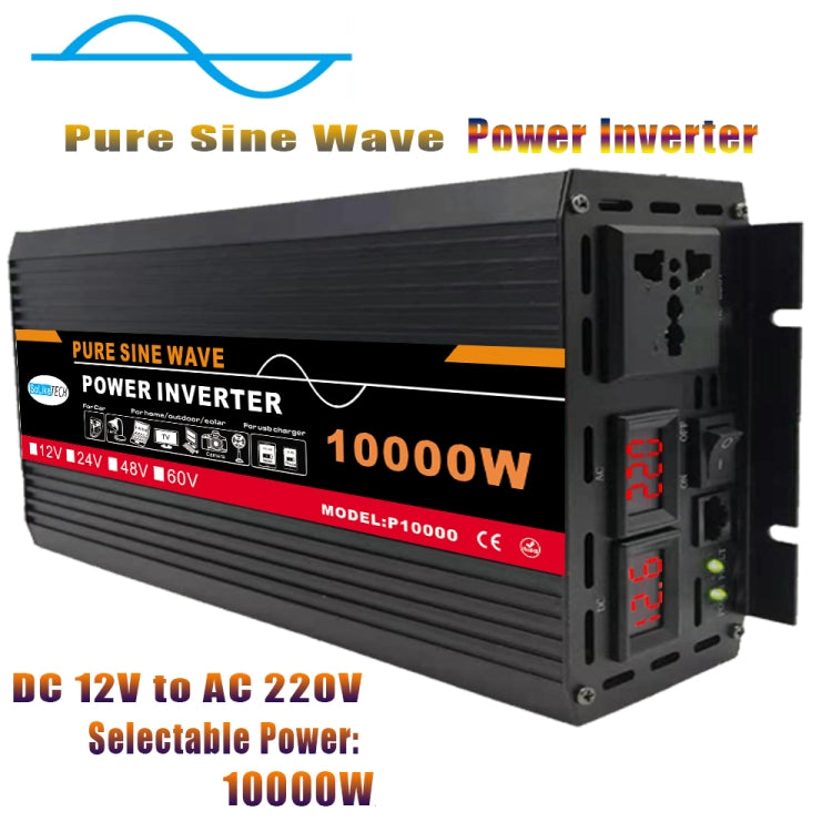 10000W (Actual 1500W) 12V to 220V High Power Car Sine Wave Inverter Power Converter - Pure Sine Wave by PMC TechLife | Online Shopping South Africa | PMC TechLife | Buy Now Pay Later Mobicred