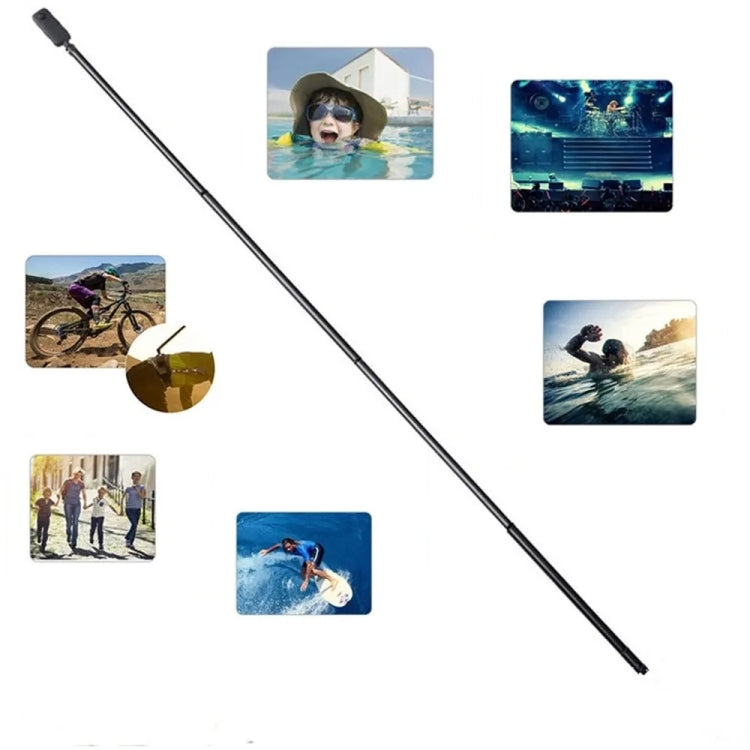 3m Carbon Fiber Extended Monopod Invisible Selfie Stick For Insta360  / DJI Action / GoPro / Xiao Yi Sports Camera - Extendable Pole by PMC Jewellery | Online Shopping South Africa | PMC Jewellery