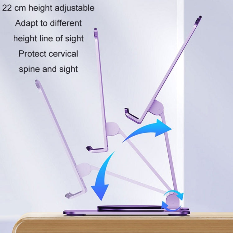 Desktop 360-degree Rotating Foldable Mobile Phone Holder, Color: Metal Silver - Desktop Holder by PMC TechLife | Online Shopping South Africa | PMC TechLife