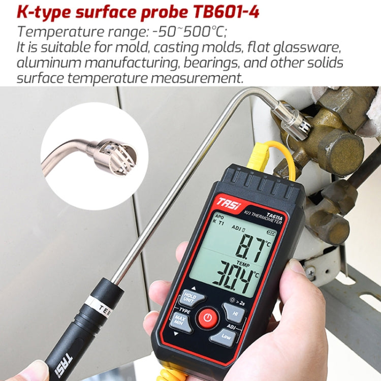 TASI TB601-4 Elbow Surface Thermocouple K-Type Probe Use With Thermometer - free shipping - PMC TechLife - Order now!