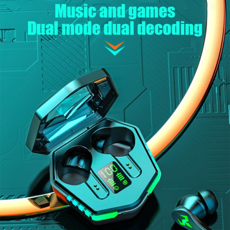 N35 TWS Colorful Light In-Ear Low Latency Wireless Bluetooth Game Earphones, Style: Digital Display - TWS Earphone by PMC TechLife | Online Shopping South Africa | PMC TechLife