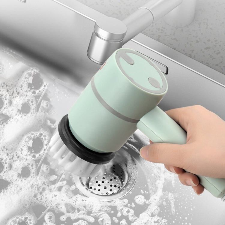 Wireless Electric Cleaning Brush USB Rechargeable Kitchen Bathtub Tile Cleaning Brushes White 800 mAh - free shipping - PMC TechLife - Order now!