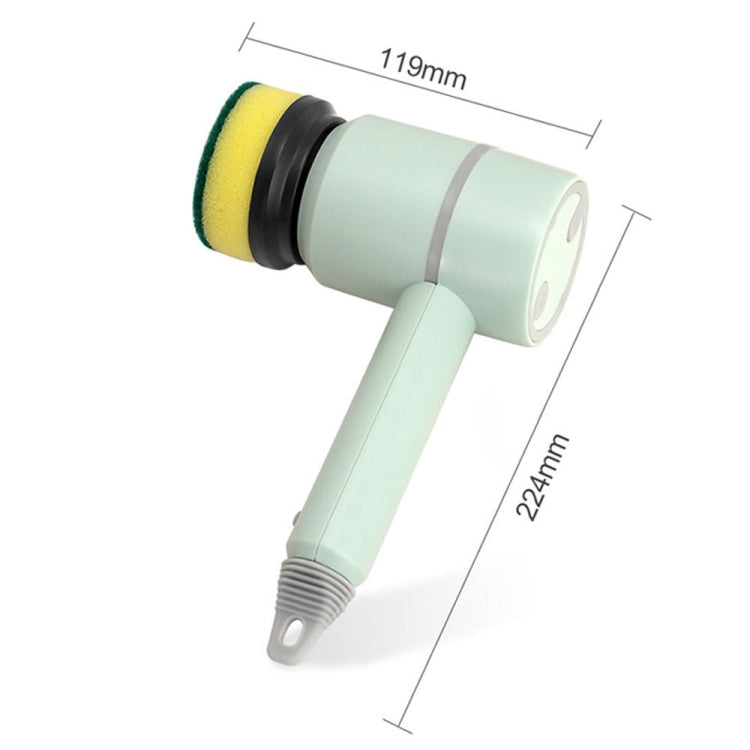 Wireless Electric Cleaning Brush USB Rechargeable Kitchen Bathtub Tile Cleaning Brushes Green 1200 mAh - free shipping - PMC TechLife - Order now!