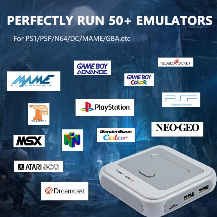 Super Console X 64GB 30000+ Games Wireless 4K HD 3D Double Game Console Box, US Plug - free shipping - PMC TechLife - Order now!