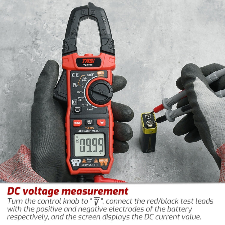 TASI TA811C Clamp Meter High Accuracy AC DC Voltage Ammeter - free shipping - PMC TechLife - Order now!