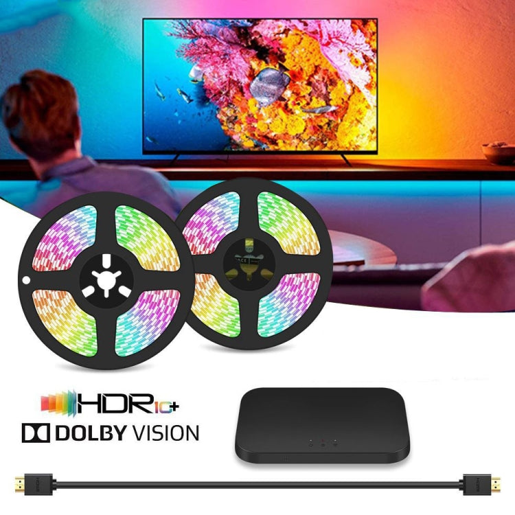 HDMI 2.0-PRO Smart Ambient TV Led Backlight Led Strip Lights Kit Work With TUYA APP Alexa Voice Google Assistant 2 x 4m(AU Plug) - Casing Waterproof Light by PMC TechLife | Online Shopping South Africa | PMC TechLife