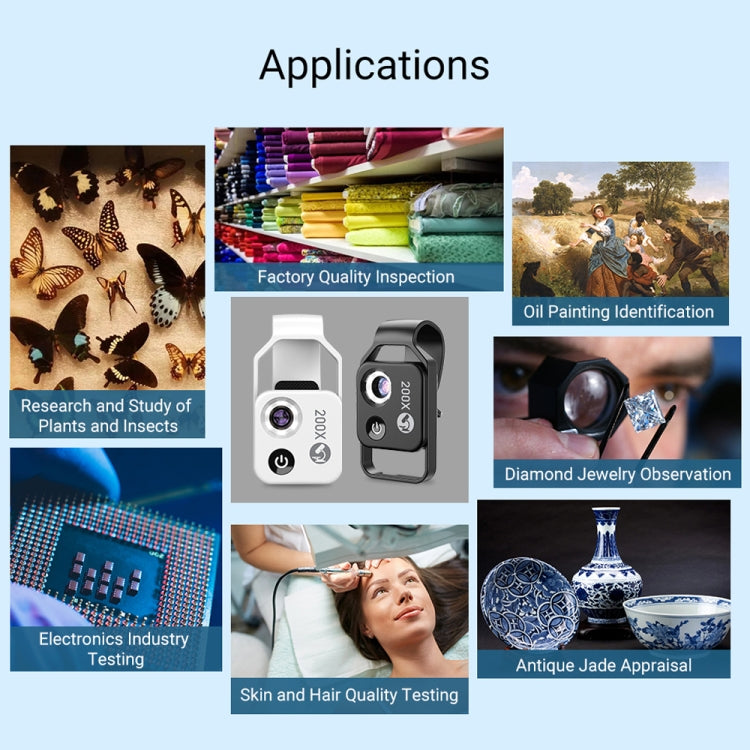 APEXEL APL-MS002CWH 200x High-Definition Children Science Education Microphone Lens With CPL(Black) - free shipping - PMC TechLife - Order now!