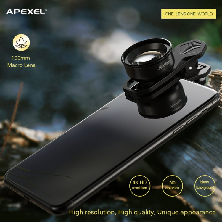 APEXEL APL-HB100MM HD Insect Jewelry 100 Micro External Mobile Phone Lens(Telephoto Clip) - Macro & Wide-angle by APEXEL | Online Shopping South Africa | PMC Jewellery
