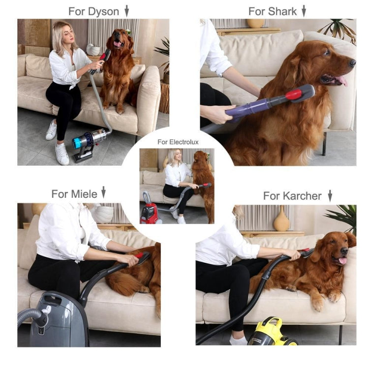For Dyson V6 V7 V8 V9 Meile Vacuum Cleaner Pet Hair Removal Brush, Spec: With SHARK Adapter - free shipping - PMC TechLife - Order now!