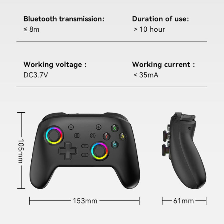 Wireless Bluetooth Somatosensory Vibration Gamepad for Nintendo Switch/Switch PRO, Color: Black - Gamepads by PMC TechLife | Online Shopping South Africa | PMC TechLife