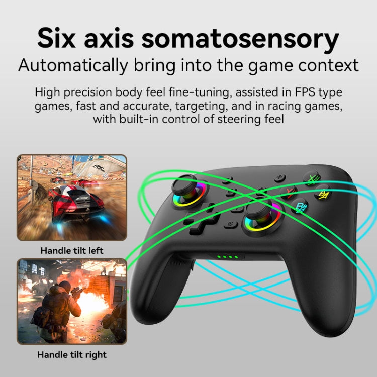Wireless Bluetooth Somatosensory Vibration Gamepad for Nintendo Switch/Switch PRO, Color: Black - Gamepads by PMC TechLife | Online Shopping South Africa | PMC TechLife