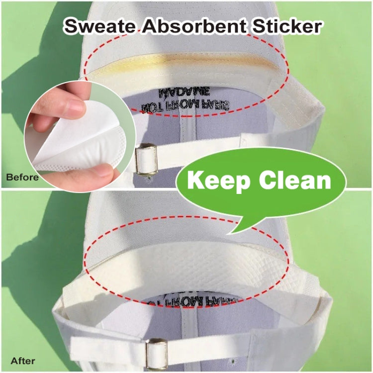 100pcs Disposable Hat Brim Stickers Shirt Collar Anti-dirty Sweat-absorbing Stickers(Black) - free shipping - PMC TechLife - Order now!