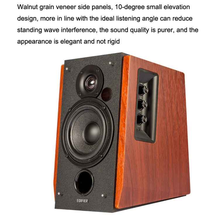 Edifier R1700BT Wireless Bluetooth HIFI Computer Speaker Subwoofer 2.0(Wood Grain) - free shipping - PMC TechLife - Order now!