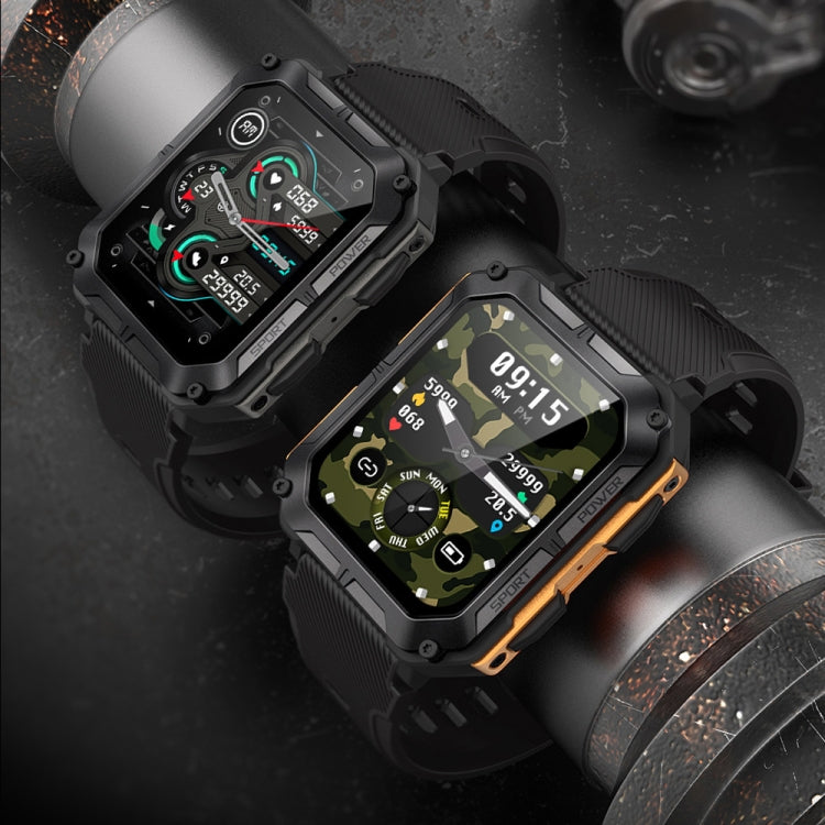 1.83 Inch IP68 Waterproof Bluetooth Call Sports Smart Watch Outdoor Three-Proof Multifunctional Watch(Orange) - Smart Watches by PMC TechLife | Online Shopping South Africa | PMC TechLife