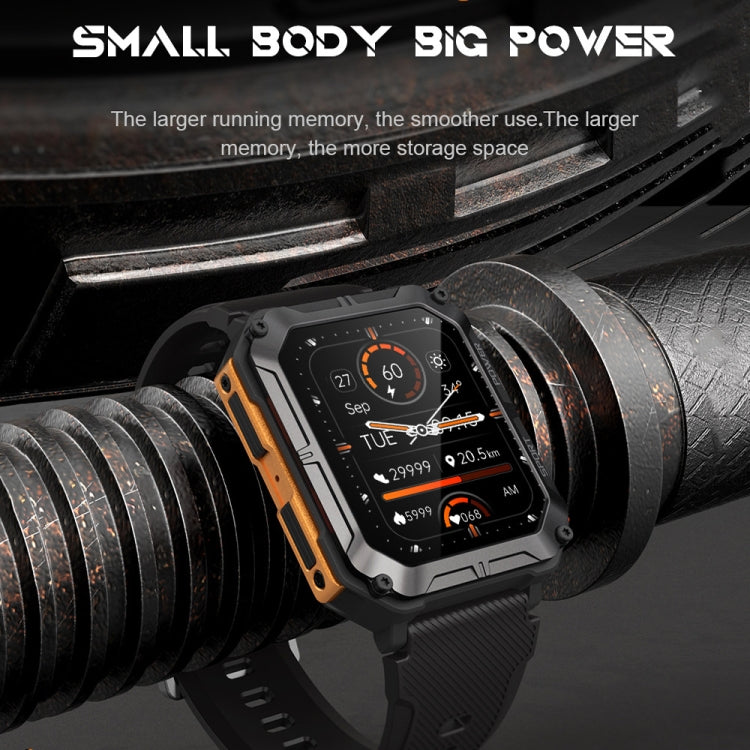 1.83 Inch IP68 Waterproof Bluetooth Call Sports Smart Watch Outdoor Three-Proof Multifunctional Watch(Black) - Smart Watches by PMC TechLife | Online Shopping South Africa | PMC TechLife