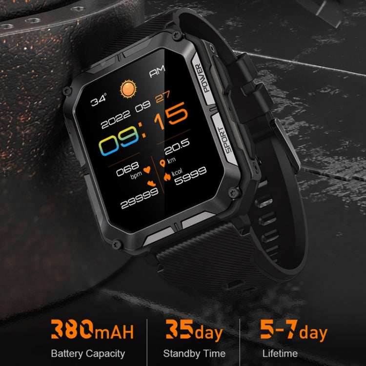 1.83 Inch IP68 Waterproof Bluetooth Call Sports Smart Watch Outdoor Three-Proof Multifunctional Watch(Black) - Smart Watches by PMC TechLife | Online Shopping South Africa | PMC TechLife