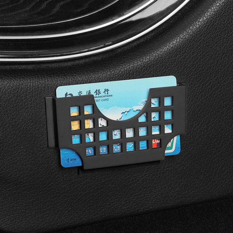 Car Multi-functional Adhesive Bill Card Holder, Color: Grid Pink - Stowing Tidying by PMC Jewellery | Online Shopping South Africa | PMC Jewellery