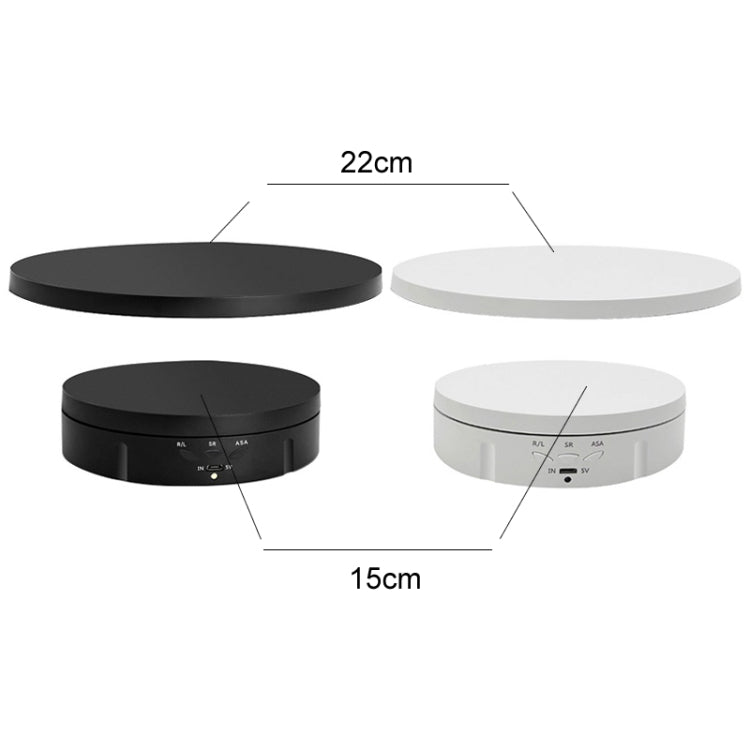 2 In 1 Charging Turntable Rotary Jewelry Live Shooting Display Stand, Color: White Button - free shipping - PMC TechLife - Order now!