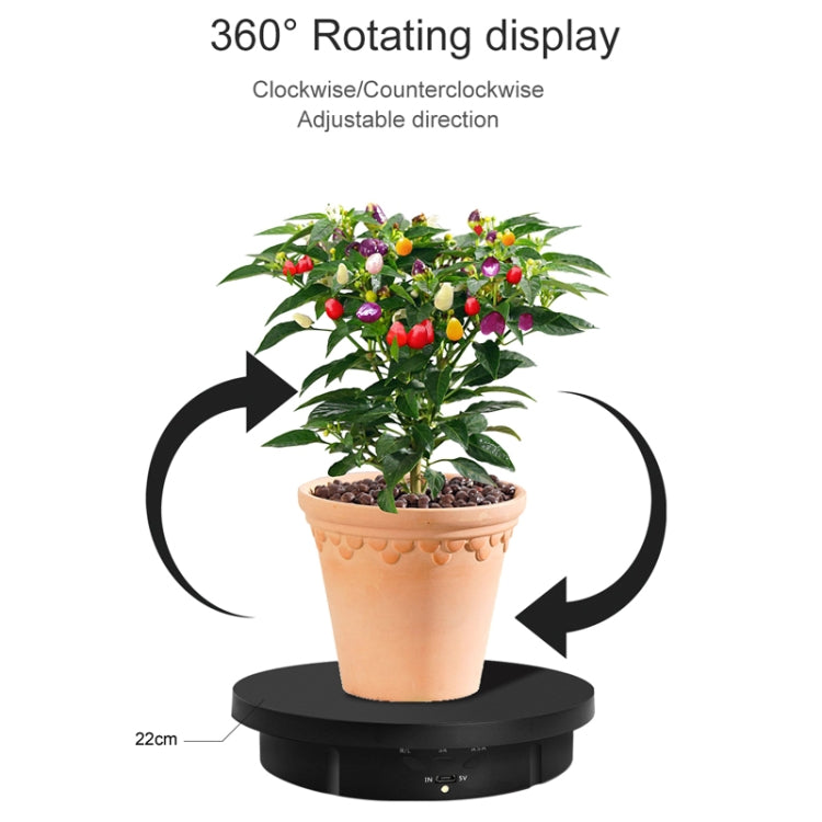 2 In 1 Charging Turntable Rotary Jewelry Live Shooting Display Stand, Color: White Button - free shipping - PMC TechLife - Order now!