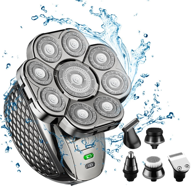 6 In 1 9 Knife Head Multifunctional USB Shaver Full Body Water Washing Shaver Men Hair Bald - free shipping - PMC TechLife - Order now!