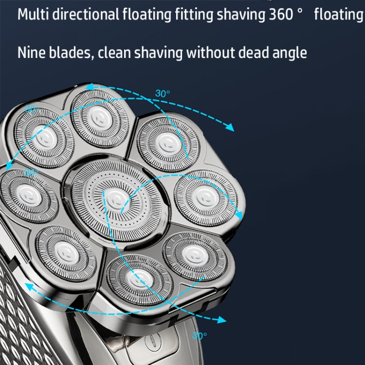 6 In 1 9 Knife Head Multifunctional USB Shaver Full Body Water Washing Shaver Men Hair Bald - free shipping - PMC TechLife - Order now!