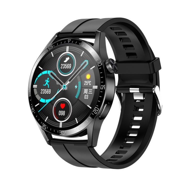 Sports Health Monitoring Waterproof Smart Call Watch With NFC Function, Color: Black-Black Silicone - Smart Watches by PMC TechLife | Online Shopping South Africa | PMC TechLife | Buy Now Pay Later Mobicred
