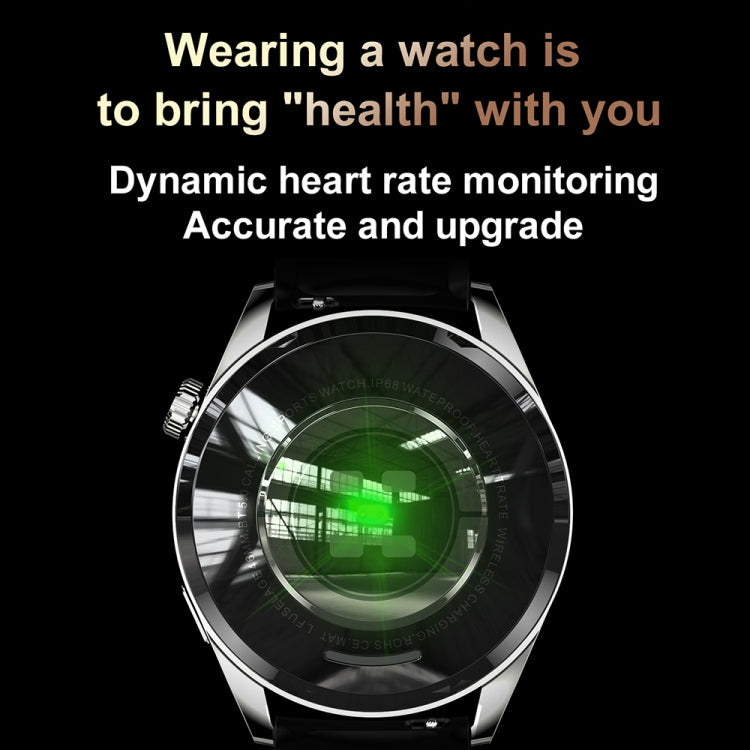 Sports Health Monitoring Waterproof Smart Call Watch With NFC Function, Color: Black-Black Silicone - Smart Watches by PMC TechLife | Online Shopping South Africa | PMC TechLife | Buy Now Pay Later Mobicred