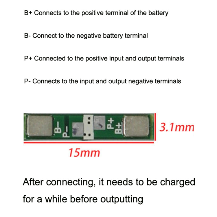 10pcs 3.7V Lithium Battery Protection Board Polymer Overcharge and Overdischarge Protection Board(As Show) - Sensor Module by PMC Jewellery | Online Shopping South Africa | PMC Jewellery