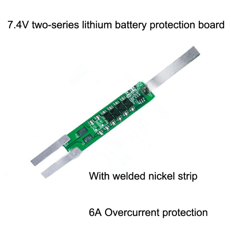5pcs 7.4V Plus Nickel Long Strip Lithium Battery Protection Board 6A Overcurrent Battery Protection Board(As Show) - Sensor Module by PMC TechLife | Online Shopping South Africa | PMC TechLife | Buy Now Pay Later Mobicred