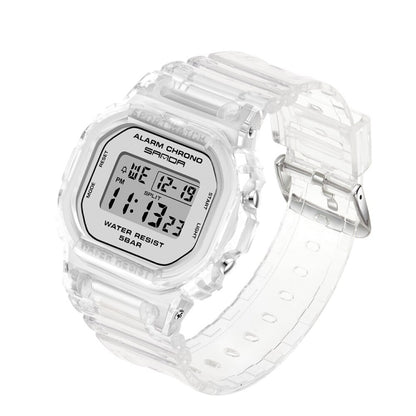 SANDA 2009 Multifunctional Sports Waterproof Calendar Watch(Silver) - Sport Watches by SANDA | Online Shopping South Africa | PMC Jewellery