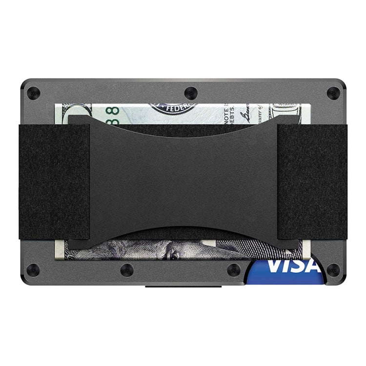 Credit Card Holder Wallets RFID Blocking Slim Metal Card Clip, Color: Grey - Antimagnetic RFID Package by PMC TechLife | Online Shopping South Africa | PMC TechLife | Buy Now Pay Later Mobicred