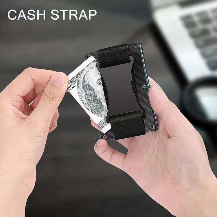 Credit Card Holder Wallets RFID Blocking Slim Metal Card Clip, Color: Grey - Antimagnetic RFID Package by PMC TechLife | Online Shopping South Africa | PMC TechLife | Buy Now Pay Later Mobicred