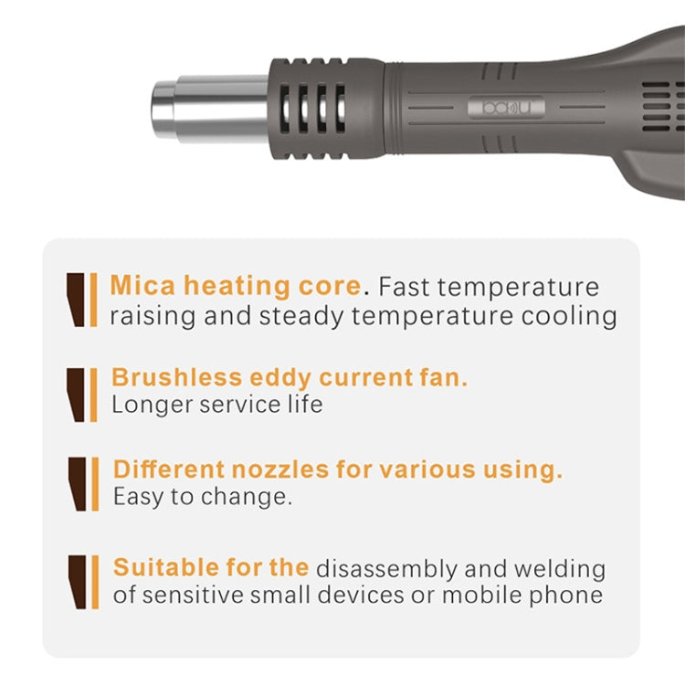 BAKU BA-601C+ Digital Display 2-In-1 Electric Soldering Iron Heat Exchanger Mobile Phone Maintenance Desoldering US Plug 110V - free shipping - PMC TechLife - Order now!