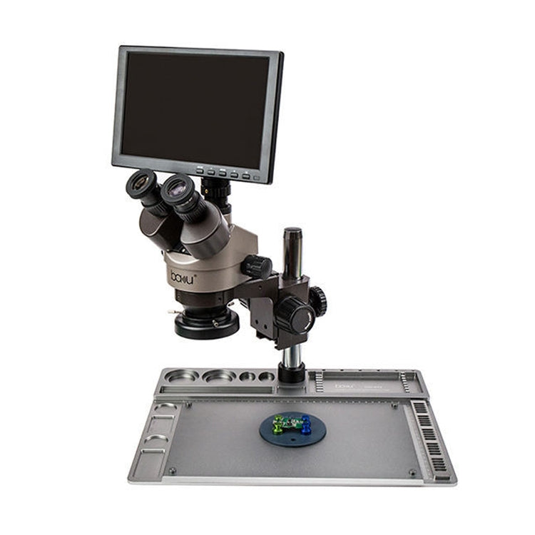BAKU BA-011 Binomial Electronic Microscope Jewelry Appraisal Mobile Phone Repair With PCB Patch Repair Platform(EU Plug 220V) - free shipping - PMC TechLife - Order now!