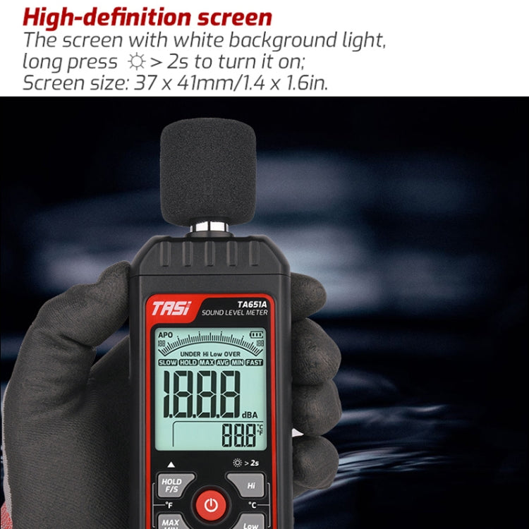 TASI TA651A Household Noise Tester Decibel Device - Light & Sound Meter by TASI | Online Shopping South Africa | PMC TechLife | Buy Now Pay Later Mobicred