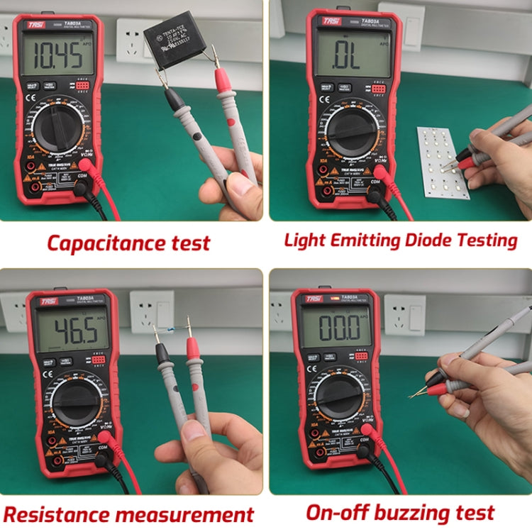 TASI TA803B Digital High Precision Multimeter Digital Display Household Multifunction Electrician Multimeter - free shipping - PMC TechLife - Order now!