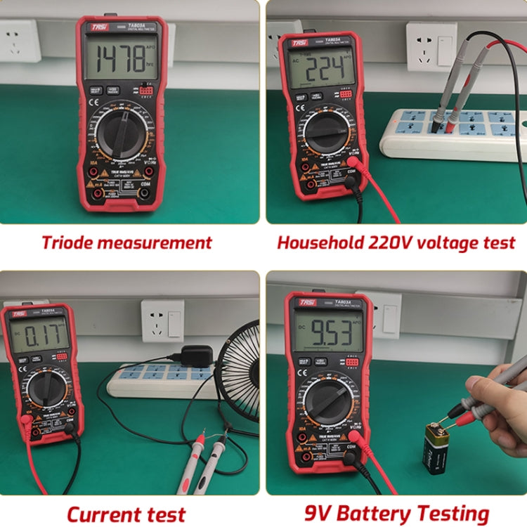 TASI TA803B Digital High Precision Multimeter Digital Display Household Multifunction Electrician Multimeter - free shipping - PMC TechLife - Order now!