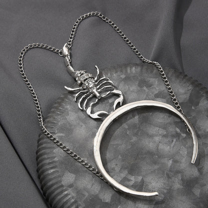 Gothic Diamond Scorpion Armband Retro Geometric Jewelry(Silver) - Bracelets by PMC Jewellery | Online Shopping South Africa | PMC Jewellery