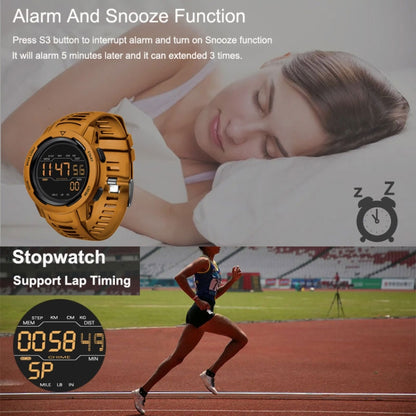 Calorie Pedometer Alarm Clock Waterproof Multifunctional Mountain Sports Shockproof Smartwatch(Black) - LED Digital Watches by PMC Jewellery | Online Shopping South Africa | PMC Jewellery