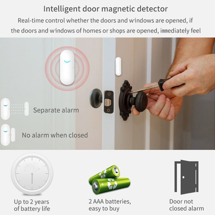 CS118   WIFI+GSM Tuya Smart Voice Alarm System Supports Amazon Alexa/ Google Assistant, Spec: Package 1 - Alarm System by PMC TechLife | Online Shopping South Africa | PMC TechLife