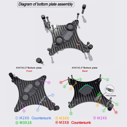 Suitable for DJI Avata 3.5-inch Upgrade Frame Kit, Style: Rack+4 Motors -  by PMC Jewellery | Online Shopping South Africa | PMC Jewellery