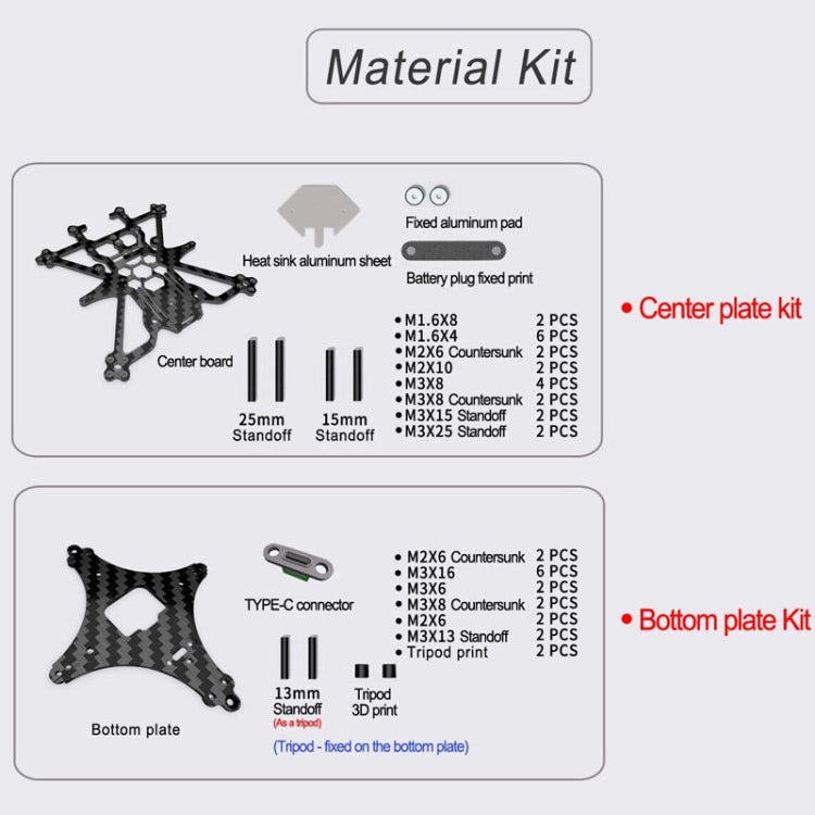 Suitable for DJI Avata 3.5-inch Upgrade Frame Kit, Style: Rack+4 Motors -  by PMC Jewellery | Online Shopping South Africa | PMC Jewellery