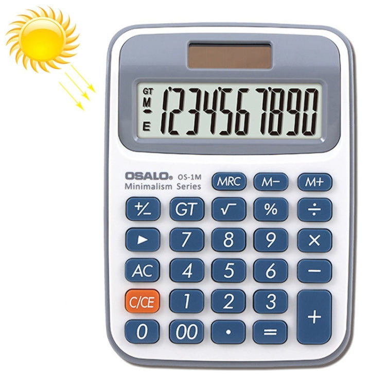 OSALO 10-digit LCD Screen Solar Dual Power Supply Desktop Calculator Mini Student Calculator - Calculator by OSALO | Online Shopping South Africa | PMC TechLife | Buy Now Pay Later Mobicred