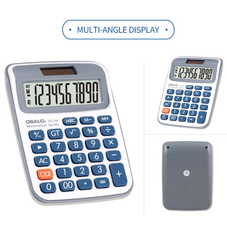 OSALO 10-digit LCD Screen Solar Dual Power Supply Desktop Calculator Mini Student Calculator - Calculator by OSALO | Online Shopping South Africa | PMC TechLife | Buy Now Pay Later Mobicred