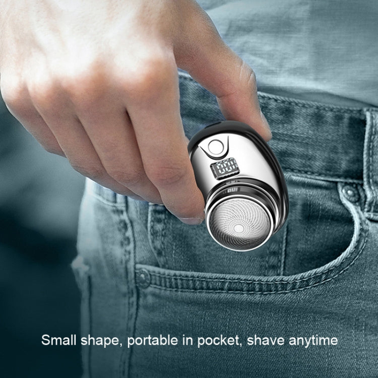 Portable Digital Razor Mini Washable Electric Shaver(Gradient Black) - free shipping - PMC TechLife - Order now!