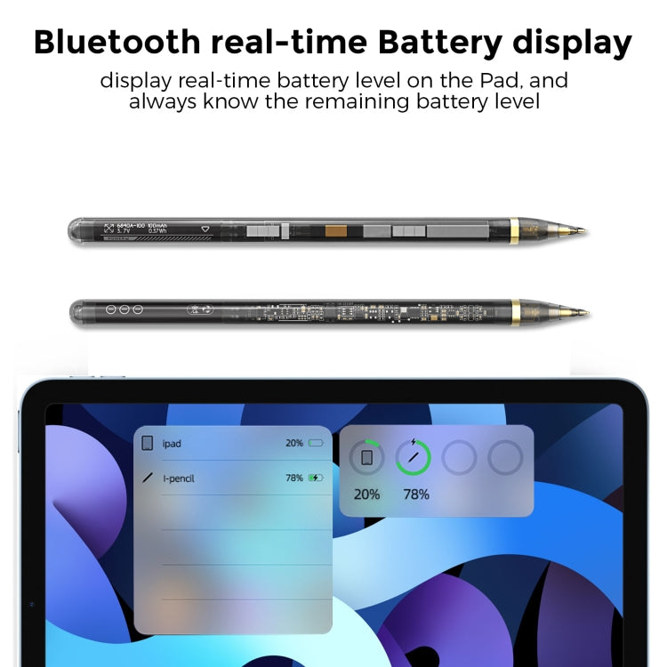 AhaStyle PE03 For iPad 2018-2022 Series Fast Charging Long Standby Transparent Touch Screen Pen - Stylus Pen by AhaStyle | Online Shopping South Africa | PMC Jewellery