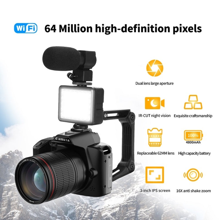 Dual-camera Night Vision 64 Million Pixel High-definition WIFI Digital Camera Standard+Handheld Bracket - free shipping - PMC TechLife - Order now!