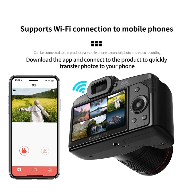 Dual-camera Night Vision 64 Million Pixel High-definition WIFI Digital Camera Standard+Handheld Bracket - free shipping - PMC TechLife - Order now!